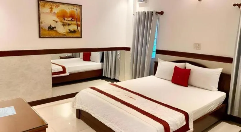 Bed in Ha Oanh Hotel