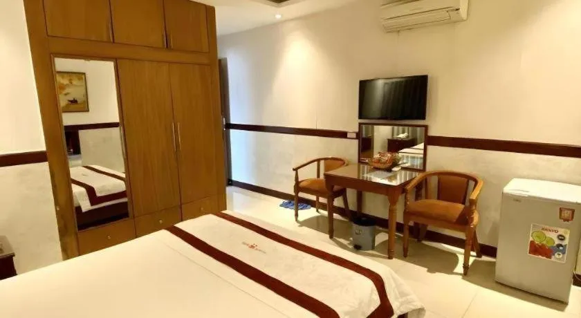 Bed in Ha Oanh Hotel