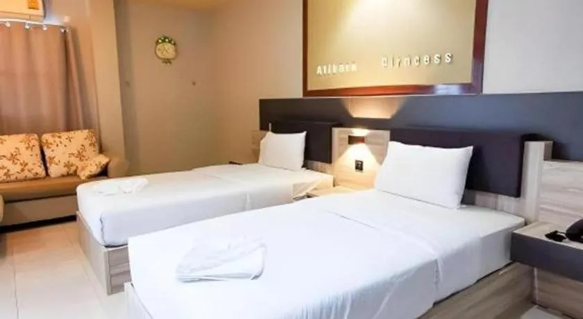 Bed in Atikarn Princess Hotel & Resort