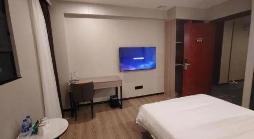 Bed in GreenTree Inn Shenzhen Kengzi Town Express Hotel