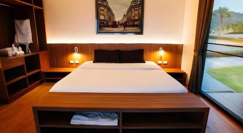 Bed in Chantara Valley Resort