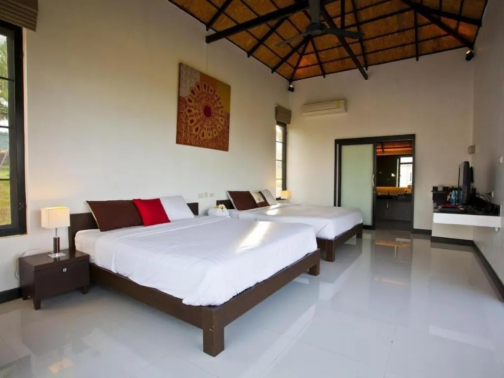 Bed in Chantara Valley Resort