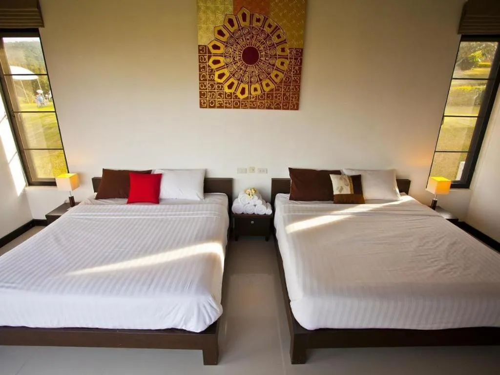 Bed in Chantara Valley Resort