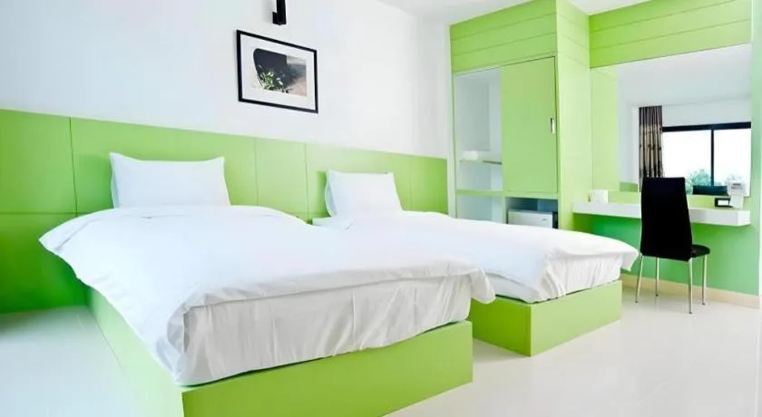 Bed in Siamgrand Hotel