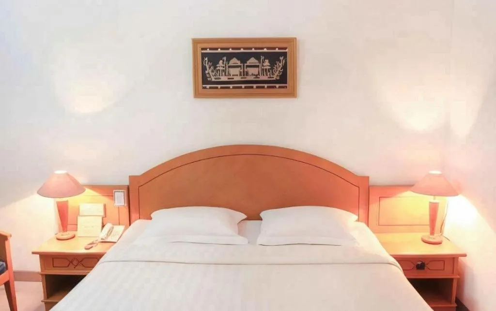 Bed in Hotel Marcopolo