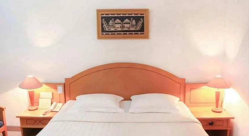 Bed in Hotel Marcopolo