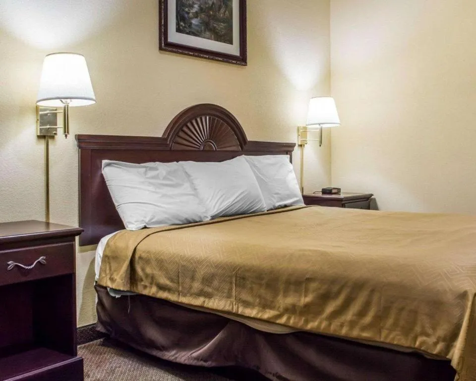Bed in Econo Lodge Inn & Suites North Syracuse Airport