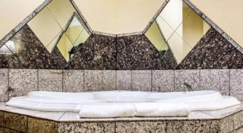 Bed in Econo Lodge Inn & Suites North Syracuse Airport