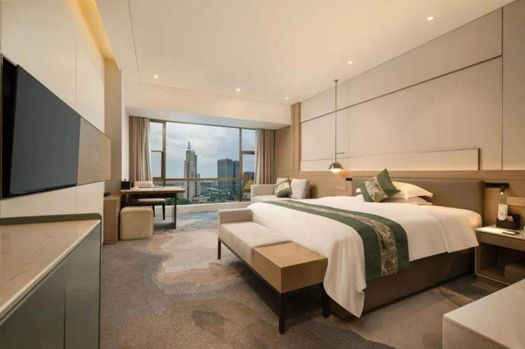 Bed in Zhangjiagang Guomao Hotel