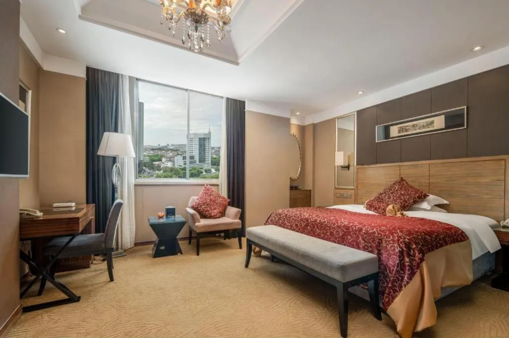 Bed in Zhangjiagang Guomao Hotel