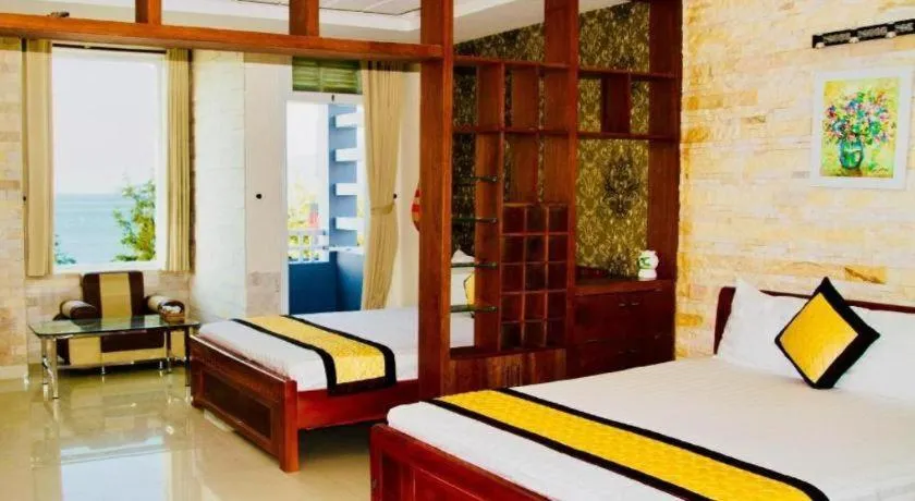 Bed in Whale Ocean View Hotel