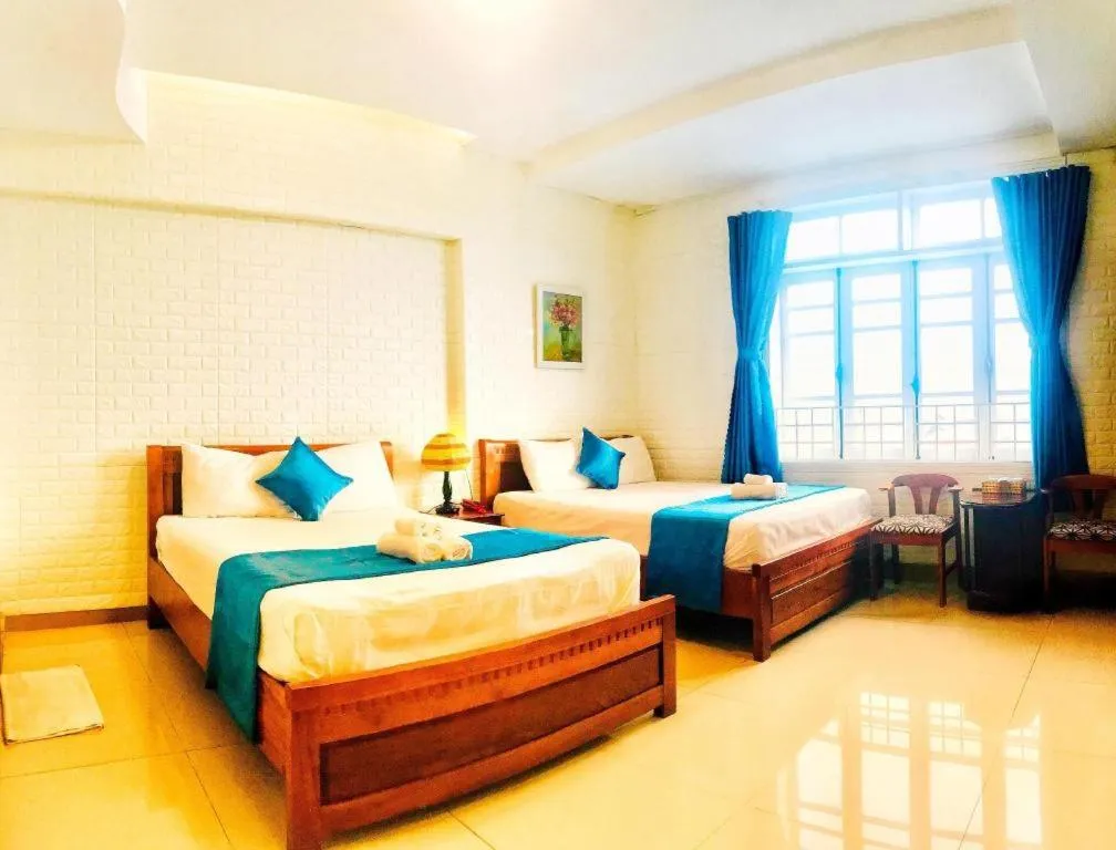 Bed in Whale Ocean View Hotel