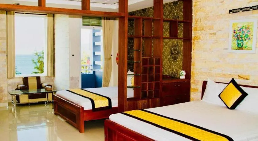 Bed in Whale Ocean View Hotel