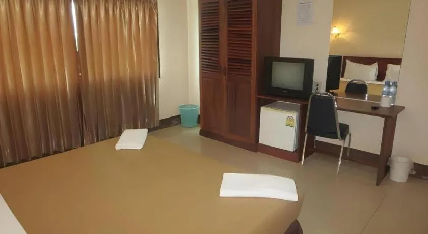 Bed in Chaleunehoung Hotel