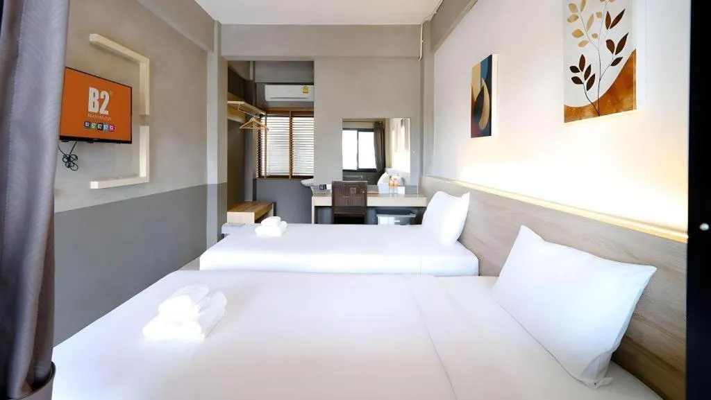 Bed in B2 Lanna Boutique & Budget Hotel