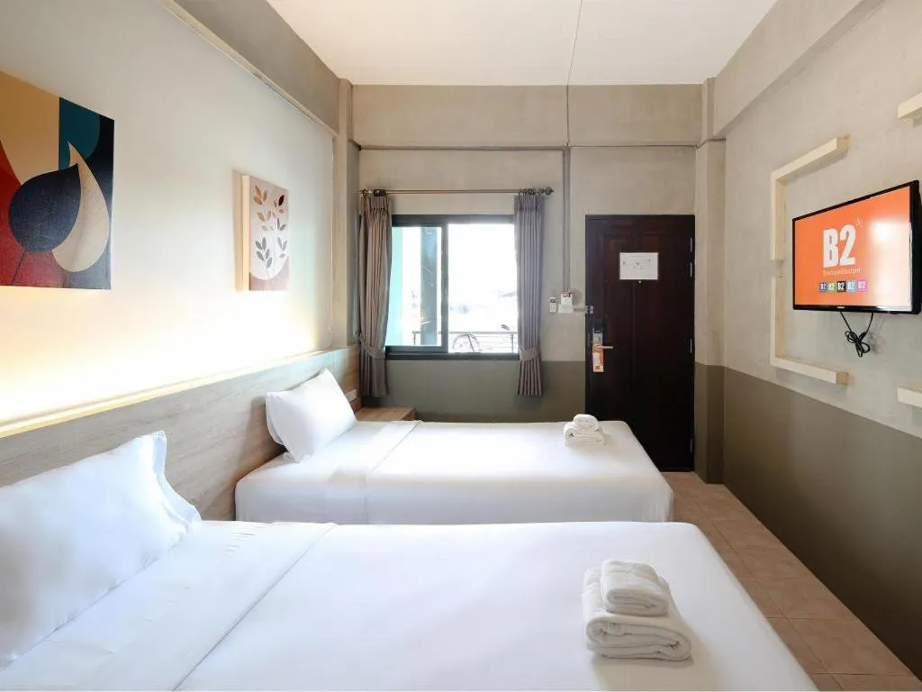 Bed in B2 Lanna Boutique & Budget Hotel