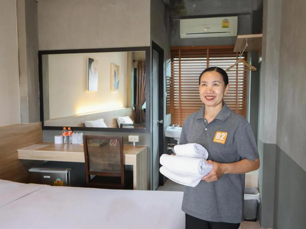 Bed in B2 Lanna Boutique & Budget Hotel