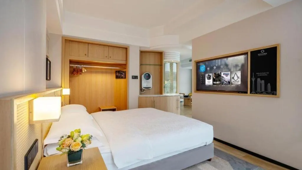 Bed in Gem Flower Jinyu Sunshine Hotel