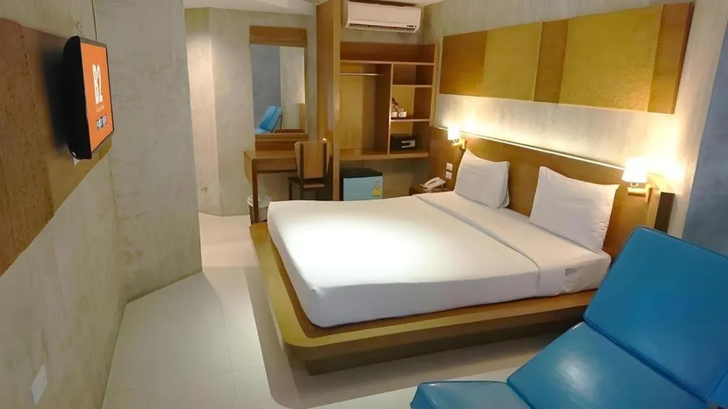 Bed in B2 Jomtien Pattaya Boutique & Budget Hotel