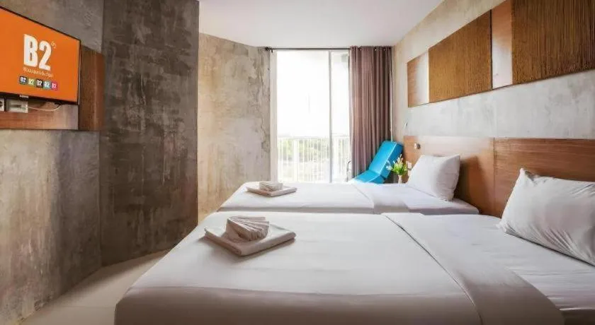 Bed in B2 Jomtien Pattaya Boutique & Budget Hotel