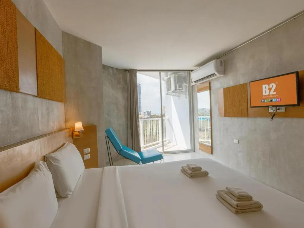 Bed in B2 Jomtien Pattaya Boutique & Budget Hotel