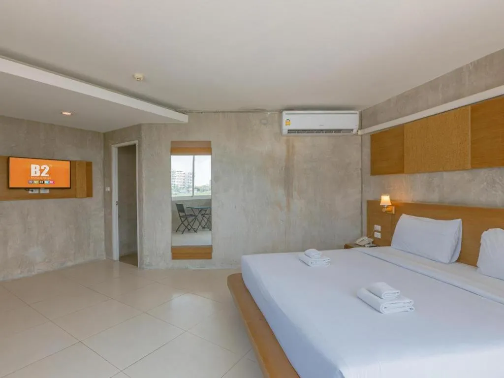 Bed in B2 Jomtien Pattaya Boutique & Budget Hotel