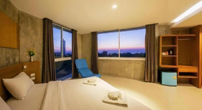 Bed in B2 Jomtien Pattaya Boutique & Budget Hotel