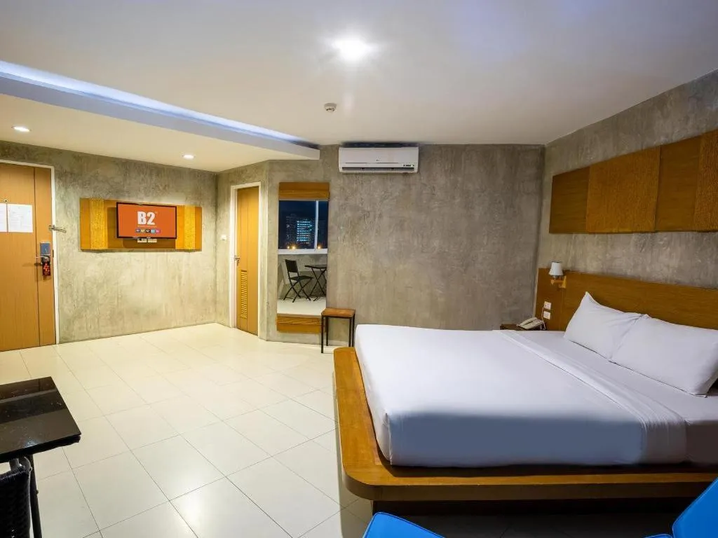 Bed in B2 Jomtien Pattaya Boutique & Budget Hotel