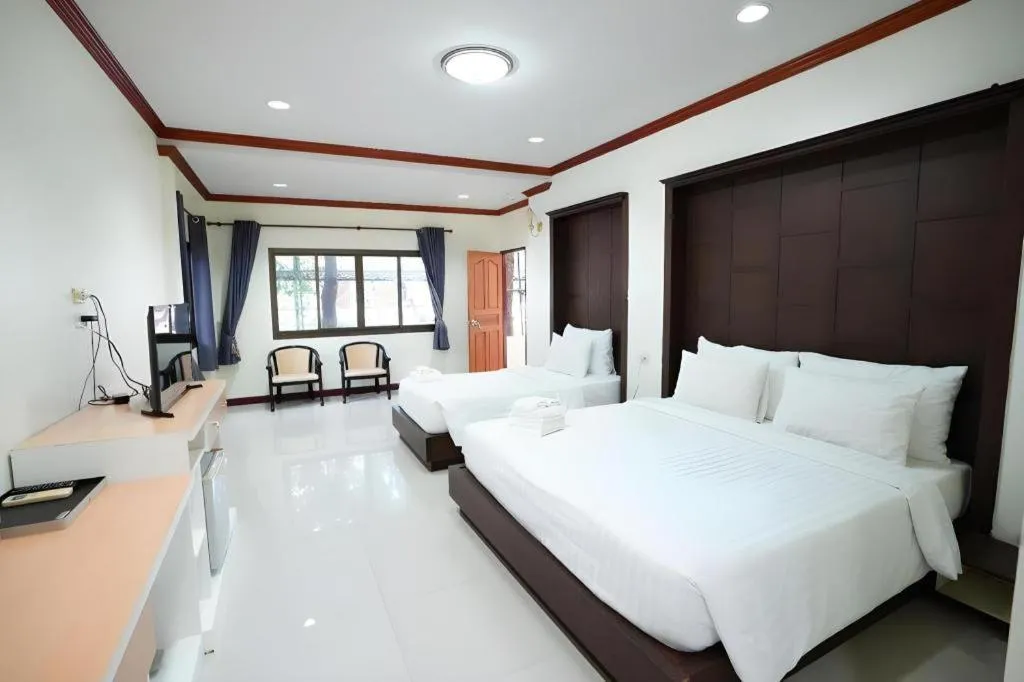 Bed in Siam River Resort