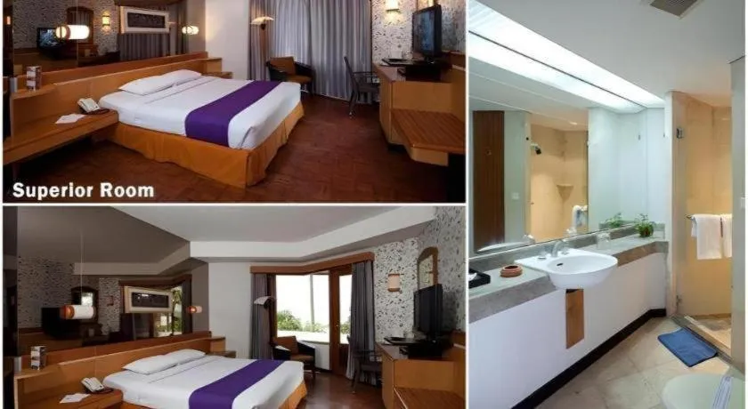 Bed in KLUB BUNGA THEME PARK HOTEL