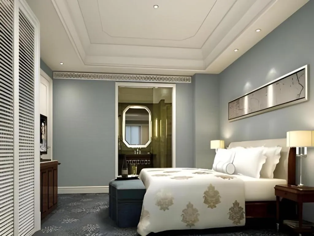 Bed in Yuncheng Jianguo Hotel