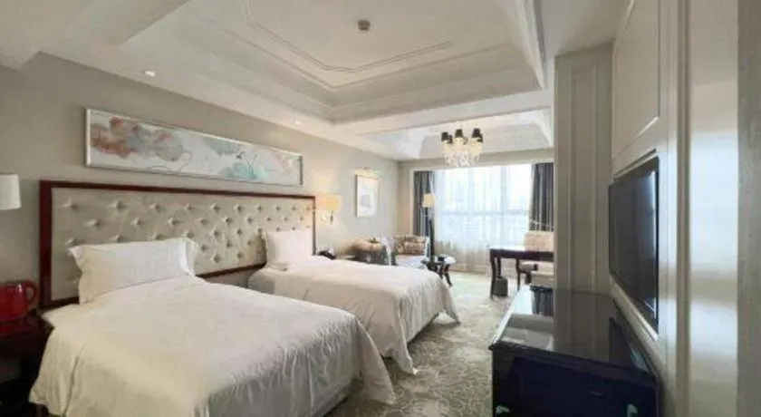 Bed in Yuncheng Jianguo Hotel