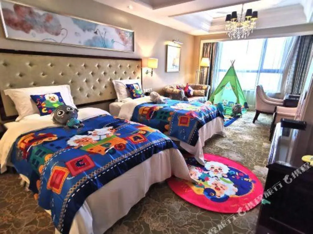 Bed in Yuncheng Jianguo Hotel