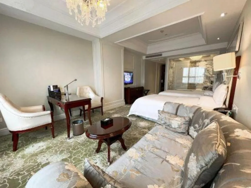 Bed in Yuncheng Jianguo Hotel