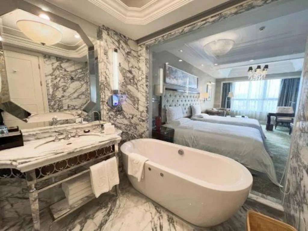 Bed in Yuncheng Jianguo Hotel