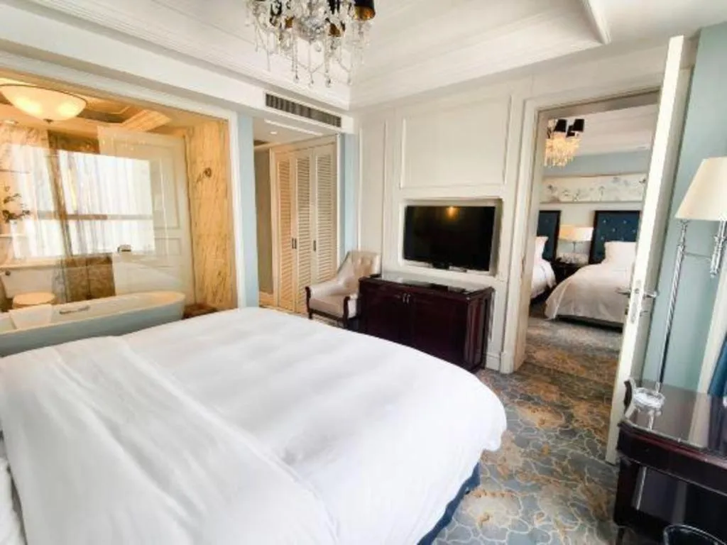 Bed in Yuncheng Jianguo Hotel