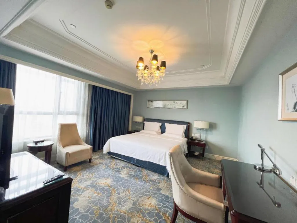 Bed in Yuncheng Jianguo Hotel