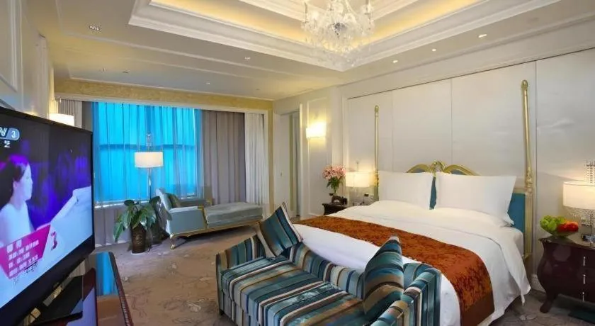 Bed in Yuncheng Jianguo Hotel