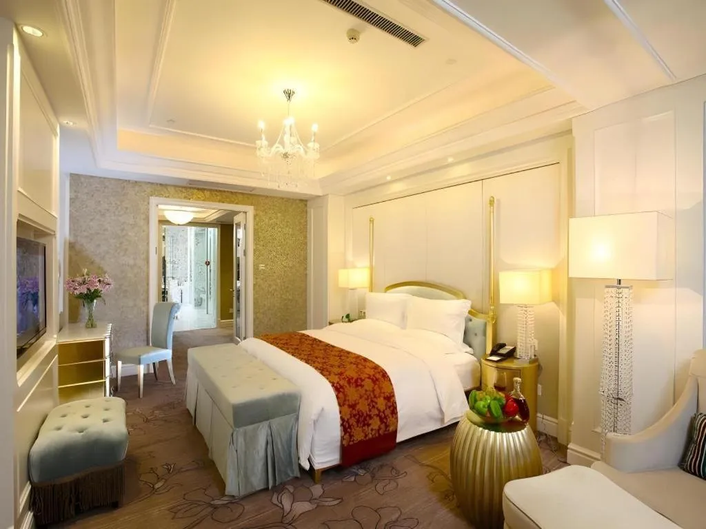 Bed in Yuncheng Jianguo Hotel