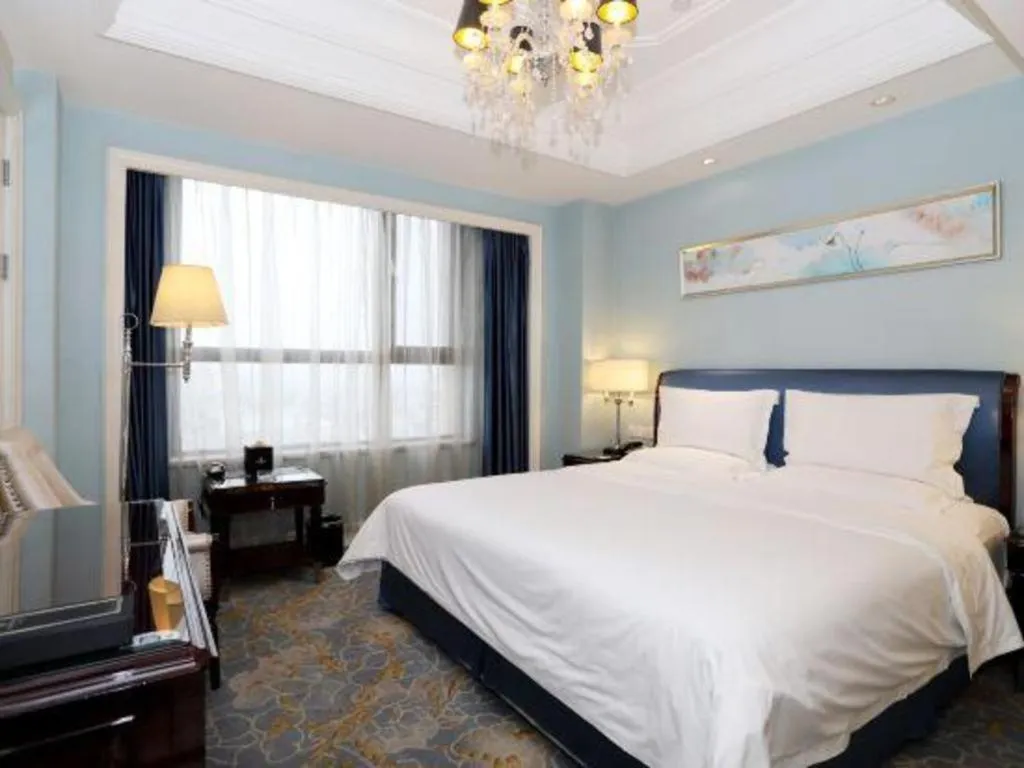 Bed in Yuncheng Jianguo Hotel