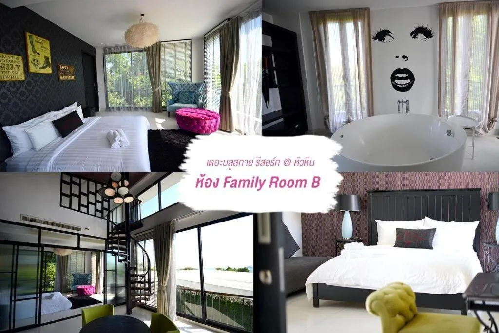 Bed in The Blue Sky Resort @ Hua Hin