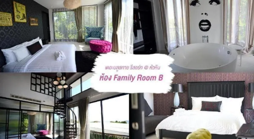 Bed in The Blue Sky Resort @ Hua Hin