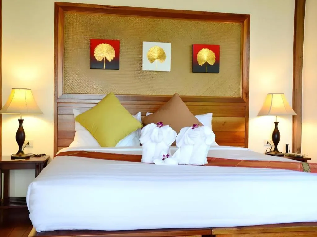Bed in Khaothong Terrace Resort