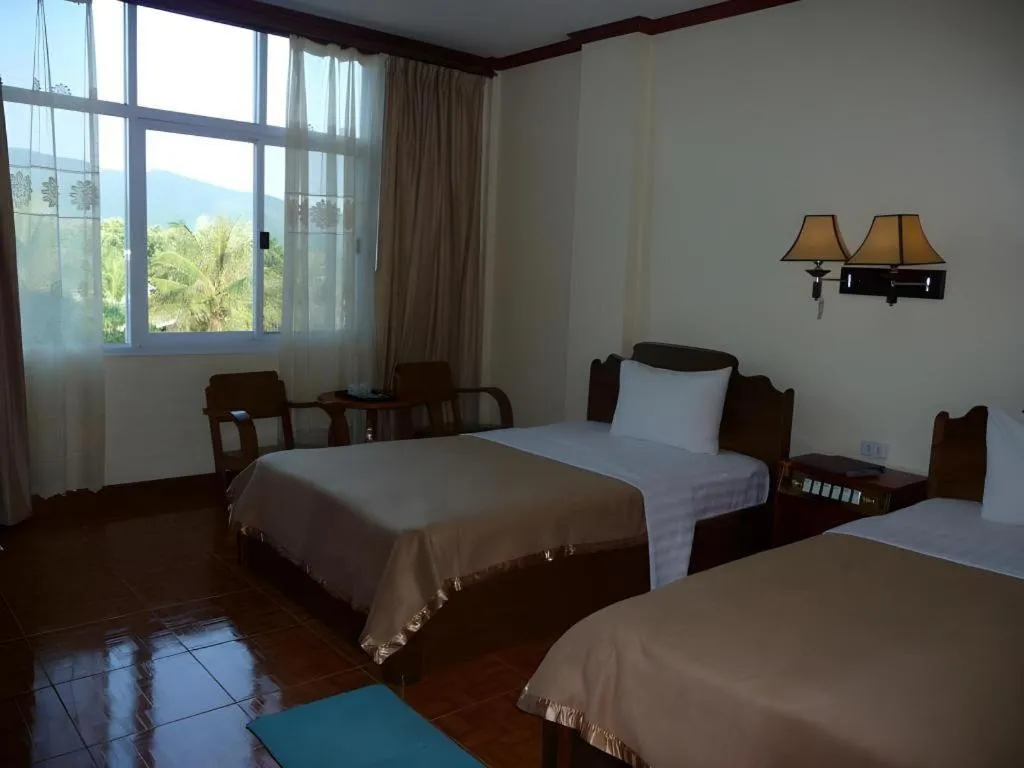 Bed in Dokchampa Hotel