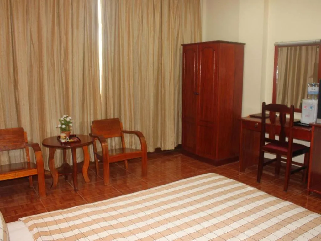 Bed in Dokchampa Hotel