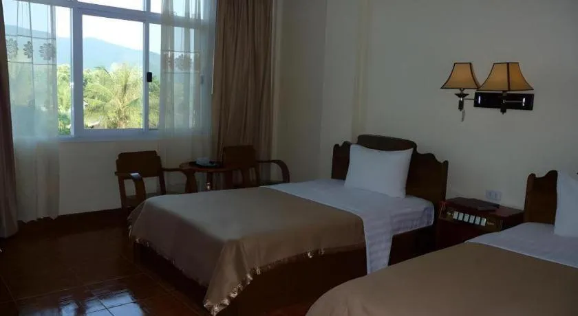 Bed in Dokchampa Hotel