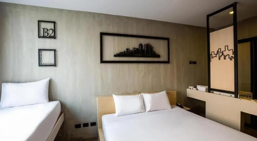 Bed in B2 South Pattaya Premier Hotel