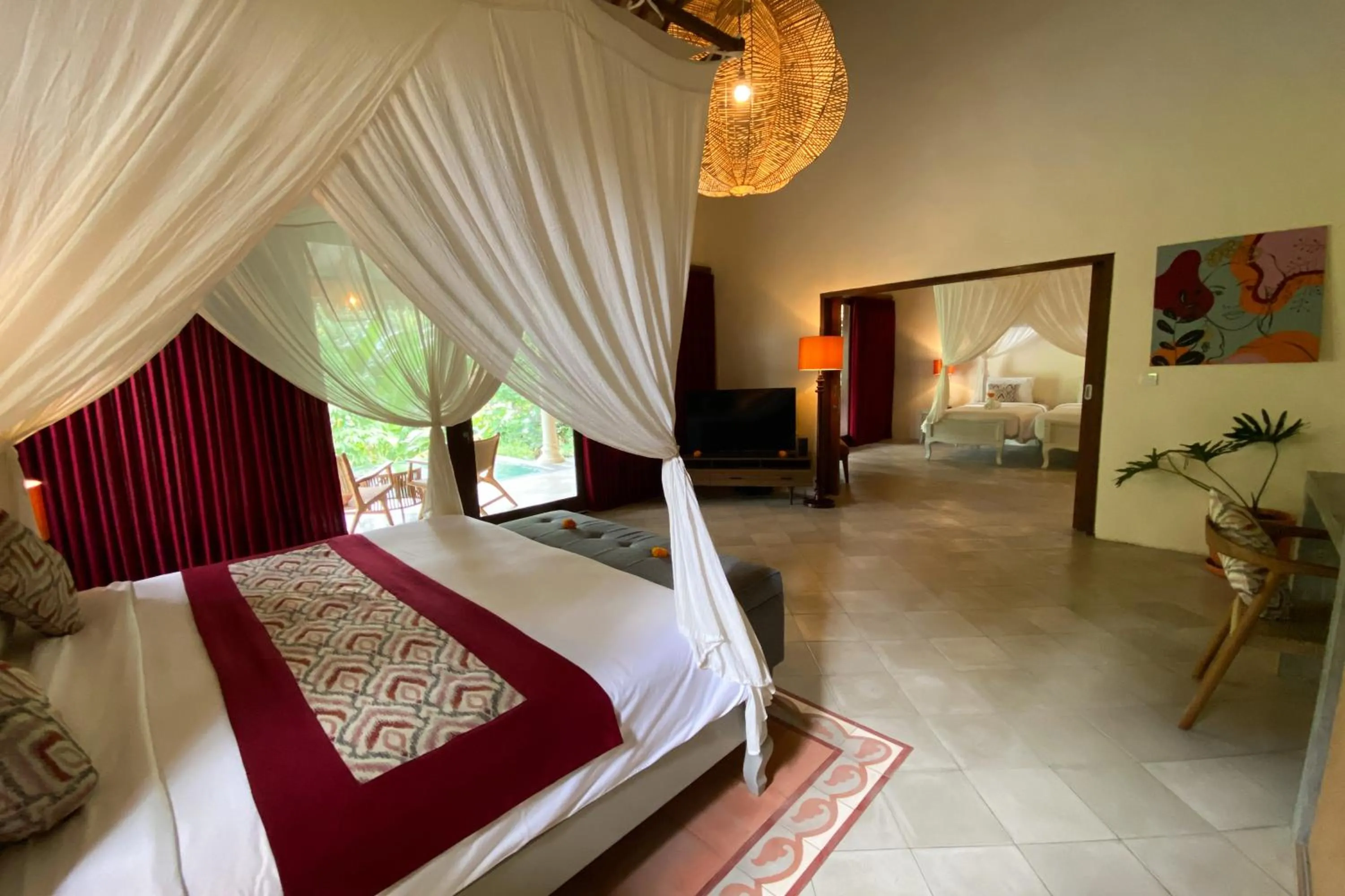 Bed in Darmada Eco Resort