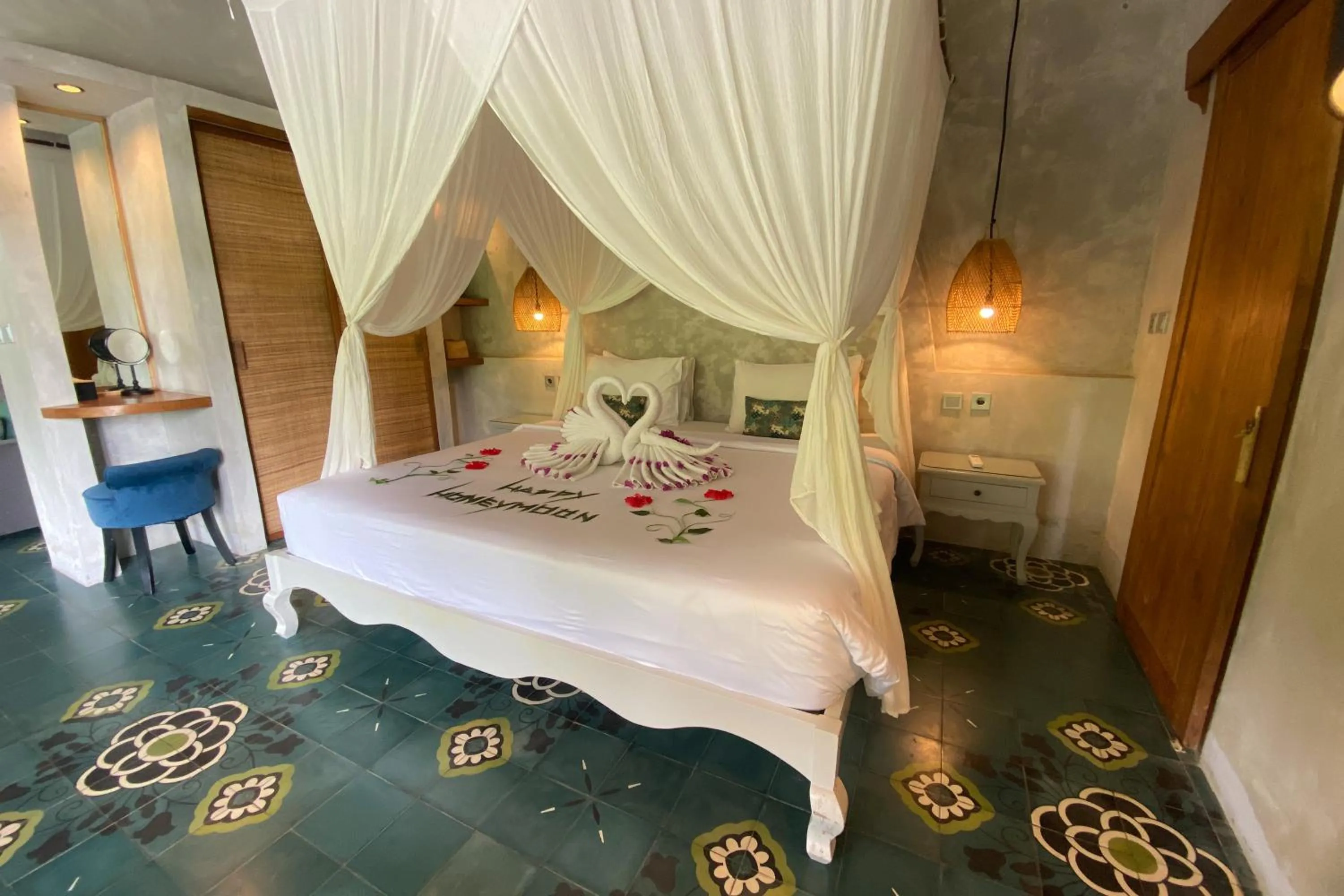 Decorative detail, Bed in Darmada Eco Resort