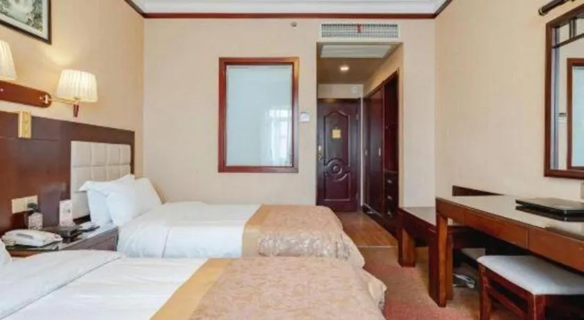 Bed in Lanzhou Hualian Hotel